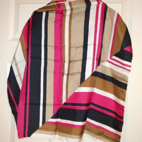 Giovanni Reda: multi color silk scarf. Made in Italy. - Picture 3 of 5